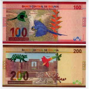 Bolivia 100 - 200 Bolivianos 2019 (ND)