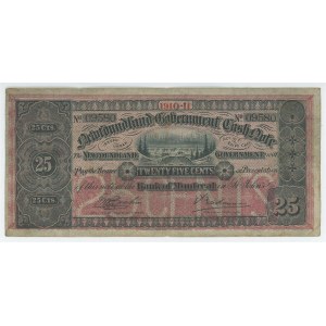 Canada Newfoundland 25 Cents 1910