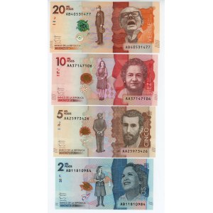 Colombia 2000 - 5000 - 10000 - 20000 Pesos 2015 (2016)