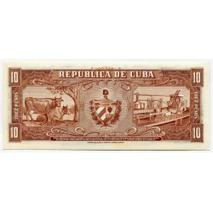 Cuba 10 Pesos 1956