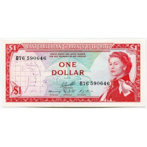 East Caribbean States 1 Dollar 1965 (ND)