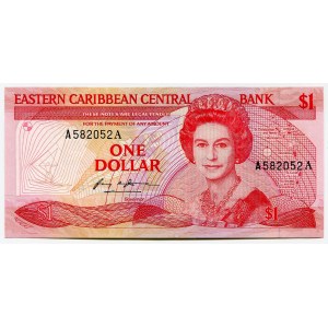 East Caribbean States 1 Dollar 1985 (ND) Antigua