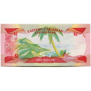 East Caribbean States 1 Dollar 1985 (ND) Anguilla