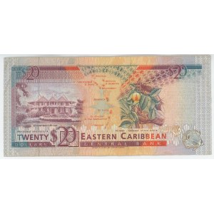 East Caribbean States 20 Dollars 1993 (ND)
