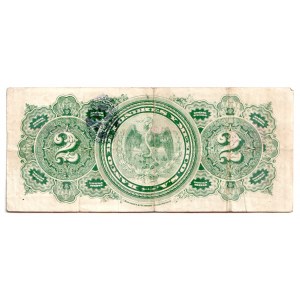 Mexico Banco de Londres y Mexico 2 Pesos 1914
