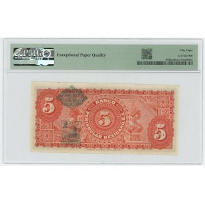 Mexico 5 Pesos 1914 PMG 58 EPQ