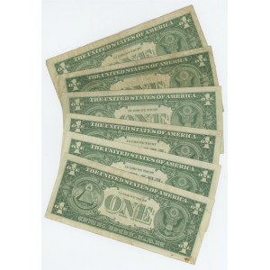 United States 6 x 1 Dollar 1957