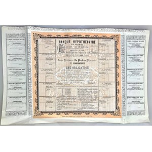 France Bond of Banque Hypothécaire De France S.A. for 500 Francs 1880