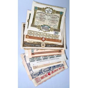 Greece Lot With 10 Different Stocks & Bonds for 1905 - 1929