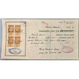 Latvia Riga Promissory Note for 30 Latu 1929