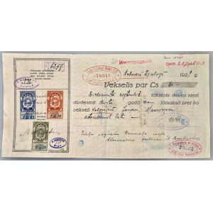 Latvia Riga Promissory Note for 80 Latu 1929