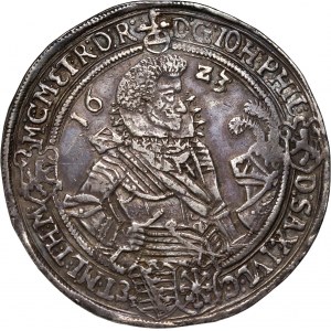 Nemecko, Sasko-Altenburg, Johann Philip, Frederick, Johann Wilhelm a Friedrich Wilhelm II, 1623 WA thaler, Saalfeld