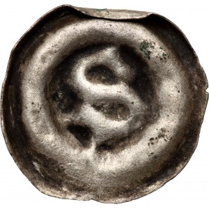 Kujawy, Siemowit III 1359-1381, brakteat, litera S