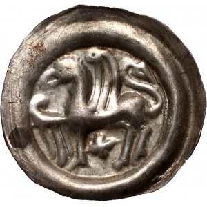 Leszek the White or successors, brakteat, griffin