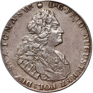 August II Silný, dvojramenný 1731 IGS, Drážďany