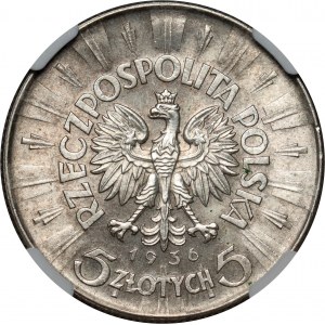 II RP, 5 zloty 1936, Warsaw, Józef Piłsudski