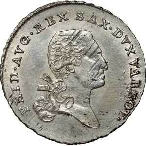 Duchy of Warsaw, Frederick August I, 1/6 thaler 1814 IB, Warsaw