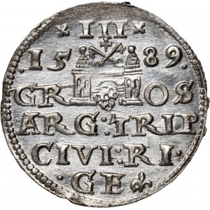 Sigismund III. Vasa, Trojak 1589, Riga