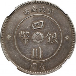 Čína, Sečuán, dolár bez dátumu (1912)
