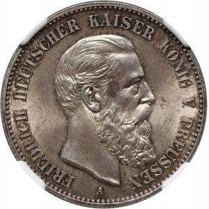 Nemecko, Prusko, Frederick III, 2 marky 1888 A, Berlín