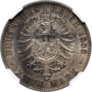 Deutschland, Preußen, Friedrich III., 2 Mark 1888 A, Berlin