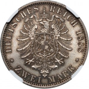 Germany, Prussia, Friedrich III, 2 Mark 1888 A, Berlin