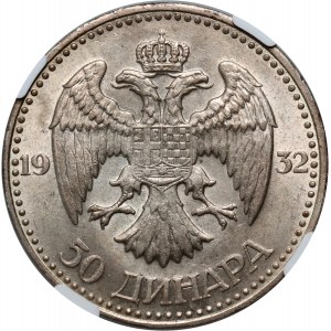 Yugoslavia, Alexander I, 50 Dinara 1932, London