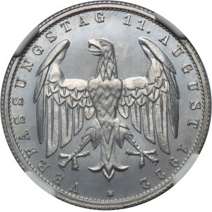 Deutschland, Weimarer Republik, 3 Mark 1922 E, Muldenhütten, Spiegelmarke (Proof)