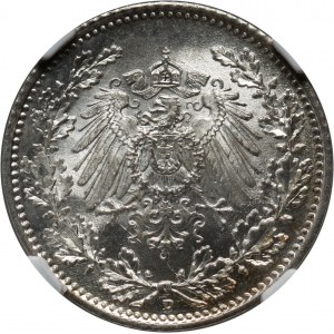 Germany, 1/2 Mark 1918 D, Munich