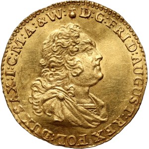 August III, ducat 1757 IDB, Dresden