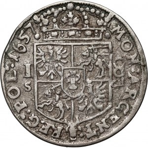 Jan II Kazimierz, ort 1657 IT SCH, Krakow