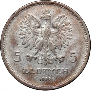 II RP, 5 złotych 1930, Warszawa, Nike
