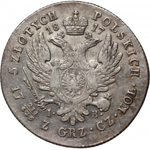 Congress Kingdom, Alexander I, 5 gold 1817 IB, Warsaw