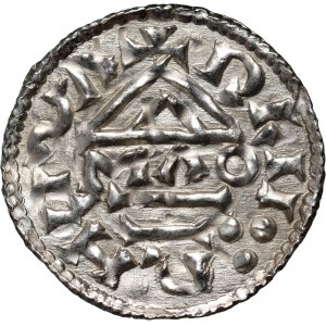 Germany, Bayern, Heinrich II der Zänker 985-995, Denar, Regensburg, mintmaster MAO