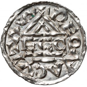 Germany, Bayern, Heinrich IV 1002-1009, Denar, Regensburg, mintmaster ECCO