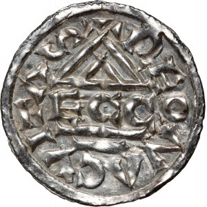 Germany, Bayern, Heinrich IV 1002-1009, Denar, Regensburg, mintmaster ECCO