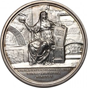 Vatican, Pius XI, medal from 1926, Schola Archaeologiae