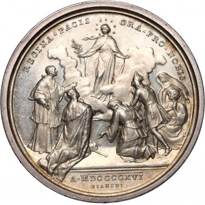 Vatican, Benedictus XV, medal from 1916, Adoration of the Blassed Virgin Mary