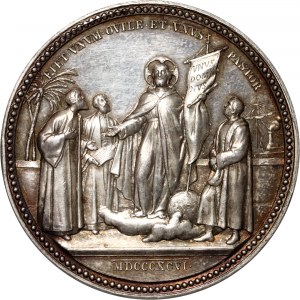 Vatican, Leo XIII, medal 1896, Fiet Unum