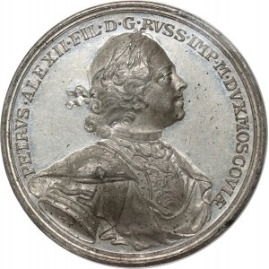 Rosja, Piotr I, medal z 1714 roku, Bitwa pod Napue