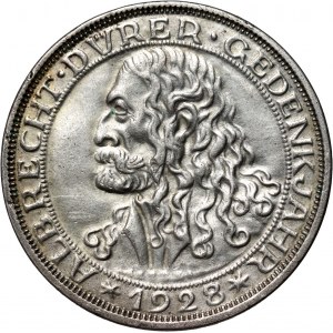 Germany, Weimar Republic, 3 Mark 1928 A, Munich, A. Dürer