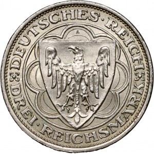 Germany, Weimar Republic, 3 Mark 1931 A, Magdeburg