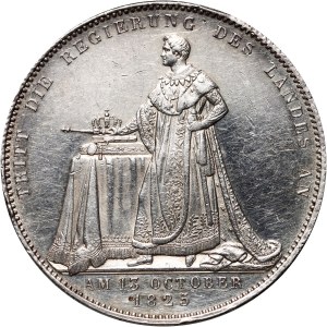 Germany, Bayern, Ludwig I, Thaler 1825, Munich, Coronation