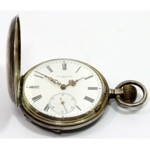 Silver pocket watch, CH. F. Tissot &amp; Fils, Locle, with an interesting dedication