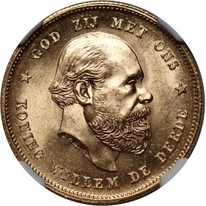 Netherlands, Willem III, 10 Gulden 1876, Utrecht
