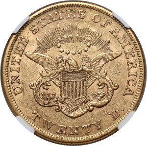 USA, 20 Dollars 1854, Philadelphia, Large Date