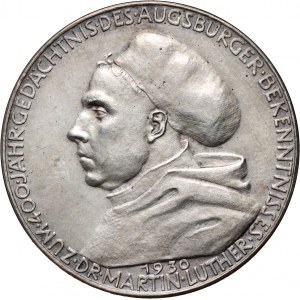 Germany, medal from 1930, Martin Luther, 400th anniversary of the Augsburg Confession