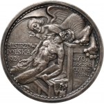 II RP, medal z 1924 roku, 70. rocznica urodzin Jacka Malczewskiego, sygnowany J. Raszka