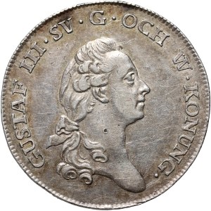 Sweden, Gustav III, 1/3 Riksdaler 1778, Birth of Gustav IV Adolf