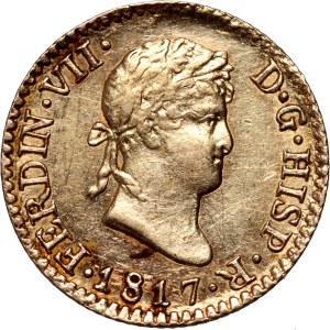Spain, Ferdinand VII, 1/2 Escudo 1817 M-GJ, Madrid